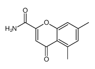 5,7-dimethyl-4-oxochromene-2-carboxamide Structure