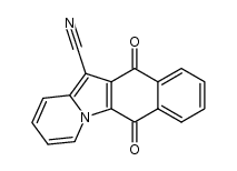 6,11-dioxo-6,11-dihydrobenzo[f]pyrido[1,2-a]indole-12-carbonitrile结构式