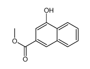 2-Naphthalenecarboxylic acid, 4-hydroxy-, Methyl ester structure
