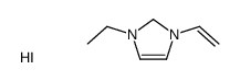 1-ethenyl-3-ethyl-1,2-dihydroimidazol-1-ium,iodide Structure
