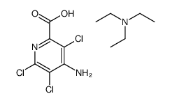 4-amino-3,5,6-trichloro-pyridine-2-carboxylic acid: N,N-diethylethanam ine structure