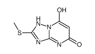 7-hydroxy-2-methylsulfanyl-1H-[1,2,4]triazolo[1,5-a]pyrimidin-5-one Structure