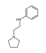 N-[2-(pyrrolidin-1-yl)ethyl]aniline结构式