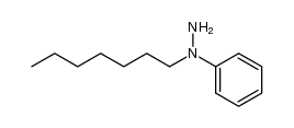 N-heptyl-N-phenylhydrazine Structure