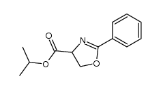 isopropyl 2-phenyl-4,5-dihydro-1,3-oxazole-4-carboxylate结构式