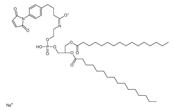 1,2-二棕榈酰-sn-甘油基-3-磷酸乙醇胺-N-[4-(对马来酰亚胺苯基)丁酰胺](钠盐)图片