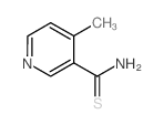 4-Methylpyridine-3-carbothioamide结构式