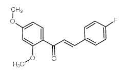 1-(2,4-dimethoxyphenyl)-3-(4-fluorophenyl)prop-2-en-1-one结构式