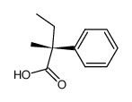 (S)-2-Methyl-2-phenylbutanoic acid结构式