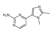 2-amino-4-(1,2-dimethylimidazol-5-yl)pyrimidine Structure
