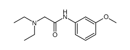 N,N-diethyl-glycine m-anisidide结构式