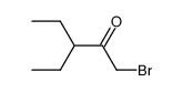 3-ethyl-1-bromo-pentan-2-one Structure