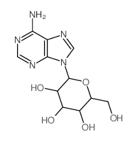 9H-Purin-6-amine, 9-.alpha.-D-talopyranosyl- structure