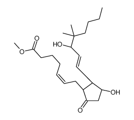 methyl (Z)-7-[(1R,2R,3R)-3-hydroxy-2-[(E)-3-hydroxy-4,4-dimethyloct-1-enyl]-5-oxocyclopentyl]hept-5-enoate Structure