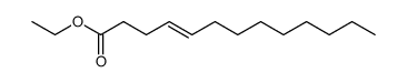 trans-tridec-4-enoic acid ethyl ester Structure