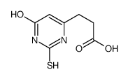 3-(4-oxo-2-sulfanylidene-1H-pyrimidin-6-yl)propanoic acid结构式