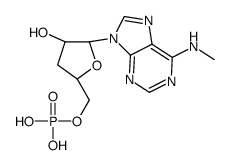 [(2S,4R,5R)-4-hydroxy-5-[6-(methylamino)purin-9-yl]oxolan-2-yl]methyl dihydrogen phosphate结构式