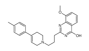 8-methoxy-2-[3-[4-(4-methylphenyl)-3,6-dihydro-2H-pyridin-1-yl]propyl]-1H-quinazolin-4-one Structure