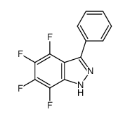 4,5,6,7-tetrafluoro‐3-phenyl-1H‐indazole结构式