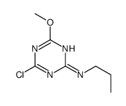 4-Chloro-6-methoxy-N-propyl-1,3,5-triazin-2-amine结构式