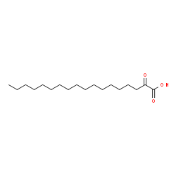 Octadecanoic acid, 2-oxo-结构式