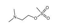 methanesulfonic acid-(2-dimethylamino-ethyl ester)结构式