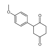 2-(4-methoxyphenyl)cyclohexane-1,4-dione Structure