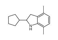2-cyclopentyl-4,7-dimethyl-2,3-dihydro-1H-indole Structure