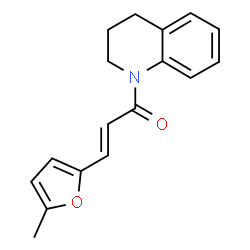 1-[3-(5-methyl-2-furyl)acryloyl]-1,2,3,4-tetrahydroquinoline structure