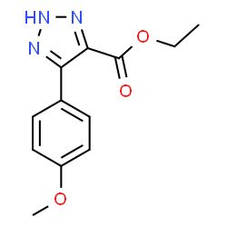 5-(4-Methoxyphenyl)-1H-1,2,3-triazole-4-carboxylic acid ethyl ester结构式