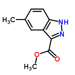 Methyl 5-methyl-1H-indazole-3-carboxylate structure