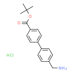 4'-(AMINOMETHYL)-BIPHENYL-4-CARBOXYLIC ACID TERT-BUTYL ESTER Structure