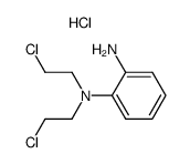 N,N-bis(2-chloroethyl)-1,2-phenylenediamine hydrochloride结构式