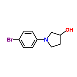 1-(4-Bromophenyl)-3-pyrrolidinol structure