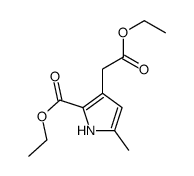 ethyl 3-(2-ethoxy-2-oxoethyl)-5-methyl-1H-pyrrole-2-carboxylate Structure