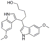 5,5-bis-(5-methoxy-1H-indol-3-yl)-pentan-1-ol结构式