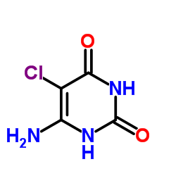 6-Amino-5-chloro-2,4(1H,3H)-pyrimidinedione结构式