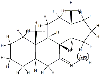 5α-Androstan-7-one oxime structure