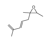 2,3-dimethyl-2-(4-methylpenta-2,4-dienyl)oxirane Structure