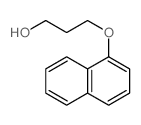 1-Propanol, 3-(1-naphthyloxy)-结构式