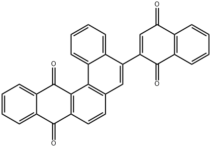 5-(1,4-Dihydro-1,4-dioxonaphthalen-2-yl)dibenzo[b,g]phenanthrene-9,14-dione结构式