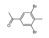 1-(3,5-dibromo-4-methyl-phenyl)-ethanone结构式
