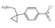 1-(4-硝基苯基)环丙烷甲胺结构式