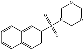 4H-1,3,5-Dioxazine, dihydro-5-(2-naphthalenylsulfonyl)-结构式