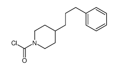 4-(3-phenylpropyl)piperidine-1-carbonyl chloride结构式