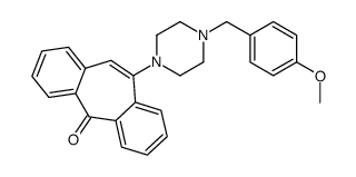 5-[4-[(4-methoxyphenyl)methyl]piperazin-1-yl]dibenzo[2,1-b:2',1'-f][7]annulen-11-one Structure