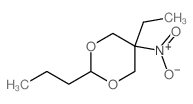 1,3-Dioxane,5-ethyl-5-nitro-2-propyl- structure
