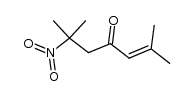 2,6-dimethyl-2-nitrohept-5-en-4-one结构式