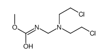 N-[Bis(2-chloroethyl)aminomethyl]carbamic acid methyl ester structure