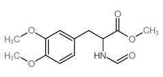 methyl 3-(3,4-dimethoxyphenyl)-2-formamido-propanoate结构式
